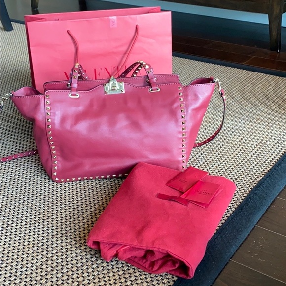 Valentino Rockstud Calfskin Medium Bag NWOT - Picture 2 of 14